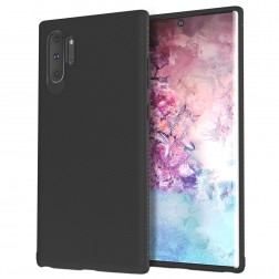 „Lenuo“ cieta silikona (TPU) apvalks - melns (Galaxy Note 10+)