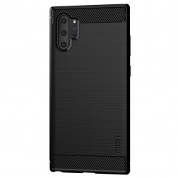 „Mofi“ cieta silikona (TPU) apvalks - melns (Galaxy Note 10+)