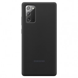 „Samsung“ Silicone Cover apvalks - melns (Galaxy Note 20)