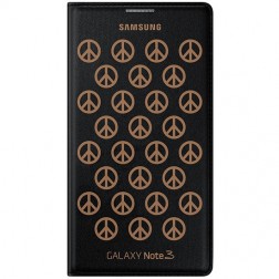 „Samsung“ Moschino Flip Wallet atvērams maciņš - melns (Galaxy Note 3)