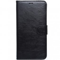 „Litchi“ atvēramais futrālis - melns (Galaxy Note 4)
