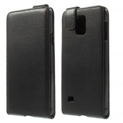 Klasisks atvēramais futrālis - melns (Galaxy Note 4)
