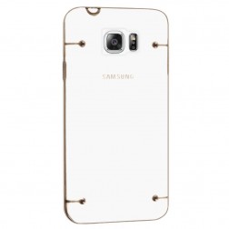 Plastmāsas dzidrs apvalks - zelta (Galaxy Note 5)