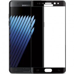 „Amorus“ Tempered Glass ekrāna aizsargstikls 0.22 mm - melns (Galaxy Note7)