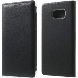„Smart Wallet“ atvēramais ādas maciņš - melns (Galaxy Note 7)