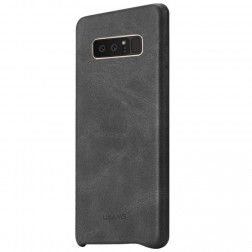 „USAMS“ Slim Leather ādas apvalks - melns (Galaxy Note 8)