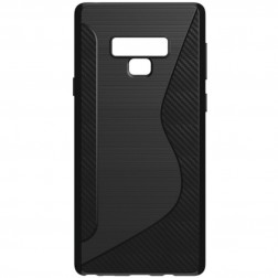 Cieta silikona (TPU) apvalks - melns (Galaxy Note 9)