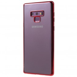 Cieta silikona (TPU) dzidrs apvalks - sarkans (Galaxy Note 9)
