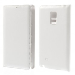 „Smart Wallet“ atvēramais ādas maciņš - balts (Galaxy Note Edge)