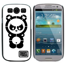 „Angry Panda“ apvalks - balts (Galaxy S3)