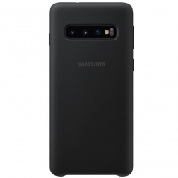 „Samsung“ Silicone Cover apvalks - melns (Galaxy S10)