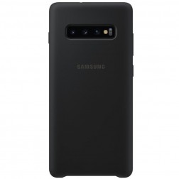 „Samsung“ Silicone Cover apvalks - melns (Galaxy S10+)