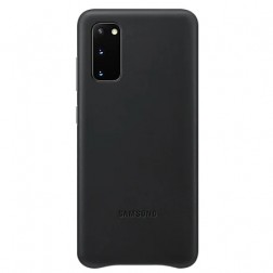 „Samsung“ Leather Cover apvalks - melns (Galaxy S20)