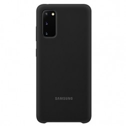 „Samsung“ Silicone Cover apvalks - melns (Galaxy S20)