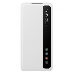 „Samsung“ Smart Clear View Cover atvērams maciņš - balts (Galaxy S20)
