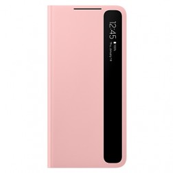 „Samsung“ Smart Clear View Cover atvērams maciņš - rozs (Galaxy S21+)