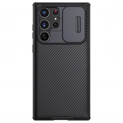 „Nillkin“ CamShield apvalks - melns (Galaxy S22 Ultra 5G)