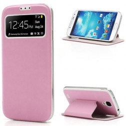 „S-View“ stila atvēramais futrālis - rozs (Galaxy S4)