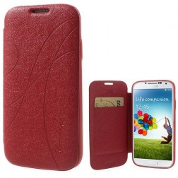 „Yastoo“ Line Silk atvēramais futrālis - sarkans (Galaxy S4)