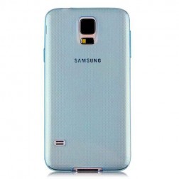 Planākais TPU dzidrs apvalks - zils (Galaxy S5 / S5 Neo)