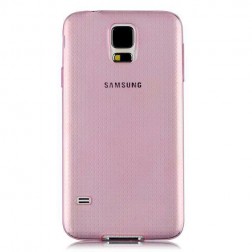Planākais TPU dzidrs apvalks - rozs (Galaxy S5 / S5 Neo)
