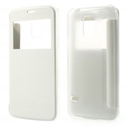 Atvēramais „View Window“ stila futrālis - balts (Galaxy S5 mini)