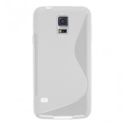 „S-Line“ cieta silikona (TPU) apvalks - balts (Galaxy S5 mini)