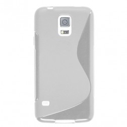 „S-Line“ cieta silikona (TPU) apvalks - dzidrs (Galaxy S5 mini)