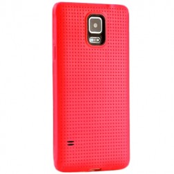 „Dots“ cieta silikona (TPU) apvalks - sarkans (Galaxy S5 / S5 Neo)