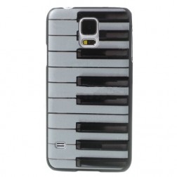 „Piano“ plastmasas futrālis - balts (Galaxy S5 / S5 Neo)