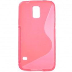 Cieta silikona dzidrs  futrālis - rozs (Galaxy S5 / S5 Neo)