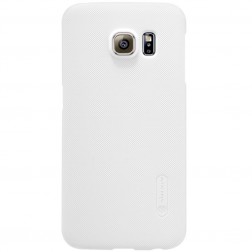 „Nillkin“ Frosted Shield apvalks - balts + ekrāna aizsargplēve (Galaxy S6 Edge)