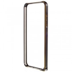 Rāmis (bamperis) - melns (Galaxy S6 Edge)