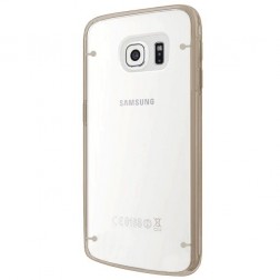Plastmāsas dzidrs apvalks - zelta (Galaxy S6 Edge+)