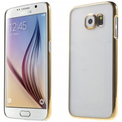 Plastmasas dzidrs apvalks - zelta (Galaxy S6)