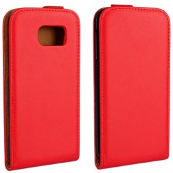 Klasisks atvēramais maciņš - sarkans (Galaxy S6)