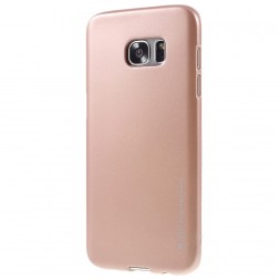 „Mercury“ apvalks - rozā zelts (Galaxy S7 Edge)