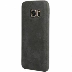 „USAMS“ Slim Leather ādas apvalks - melns (Galaxy S7)