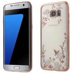 „Nature“ cieta silikona (TPU) dzidrs apvalks - rozs (Galaxy S7 edge)
