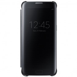 „Samsung“ Clear View Cover atvērams maciņš - melns (Galaxy S7 Edge)