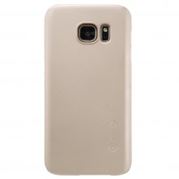 „Nillkin“ Frosted Shield apvalks - zelta + ekrāna aizsargplēve (Galaxy S7)