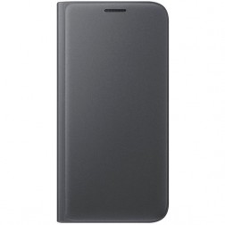„Samsung“ Flip Wallet Cover atvērams maciņš - melns (Galaxy S7)