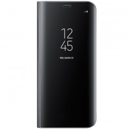 „Samsung“ Clear View Standing Cover atvērams maciņš - melns (Galaxy S8)