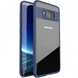 „IPAKY“ Frame apvalks - dzidrs apmales zilā krāsā (Galaxy S8)