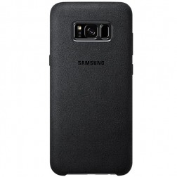 „Samsung“ Alcantara  Cover apvalks - melns (Galaxy S8)