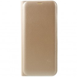 „Smart Wallet“ atvēramais ādas maciņš - zelta (Galaxy S8+)