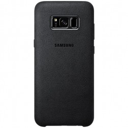 „Samsung“ Alcantara  Cover apvalks - melns (Galaxy S8+)