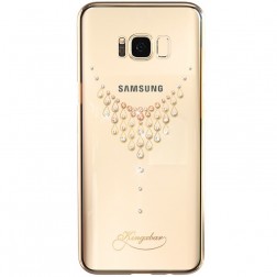 „Kingxbar“ Necklace Swarovski apvalks - zelta (Galaxy S8+)