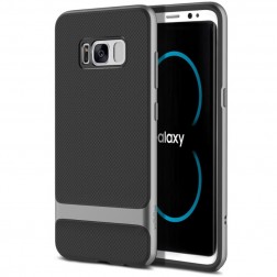 „Rock“ Royce apvalks - melns apmales pelekā krāsā (Galaxy S8+)