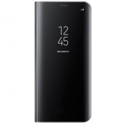 „Samsung“ Clear View Standing Cover atvērams maciņš - melns (Galaxy S8+)